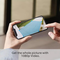 Smartphone app showing Ring security camera live video at the side entrance