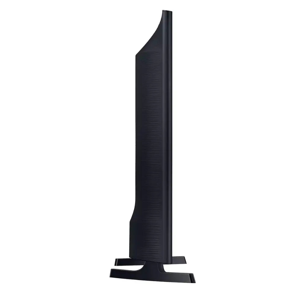 32-inch HDR smart TV side profile with textured black stand