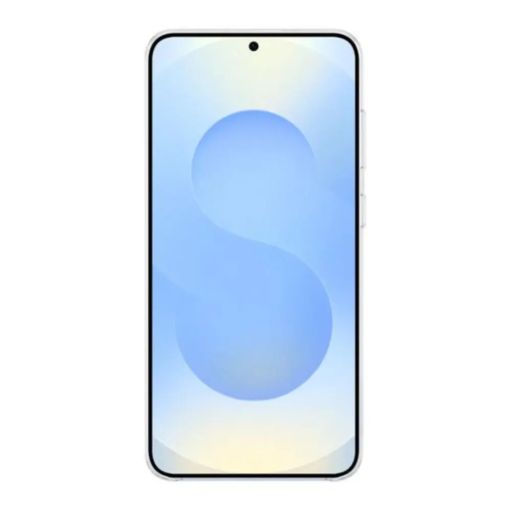 Galaxy S25+ clear case with front screen coverage and speaker cutout