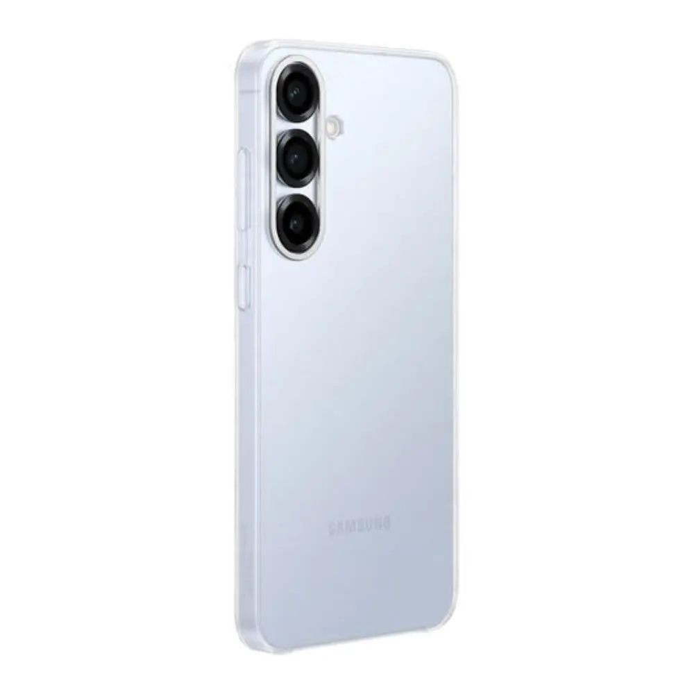 Clear Galaxy S25+ phone case, camera module cutouts on the back