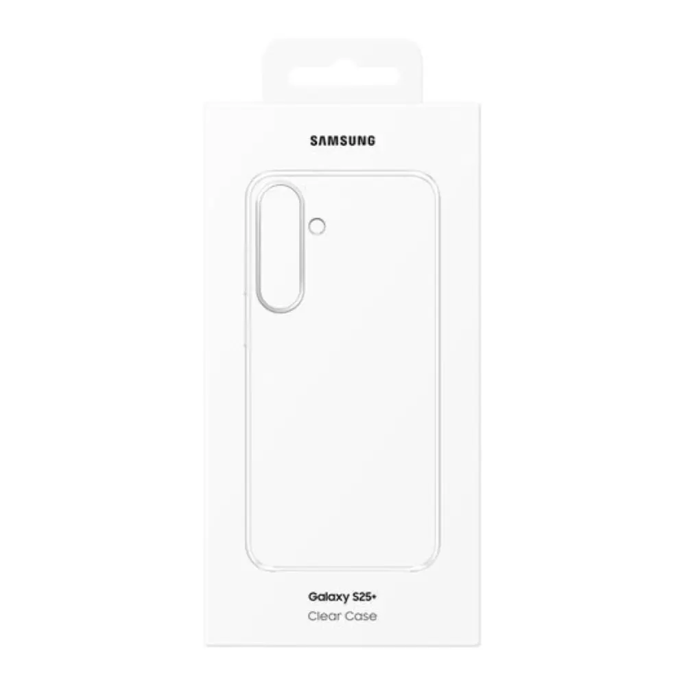 SAMSUNG Galaxy S25+ clear case retail package