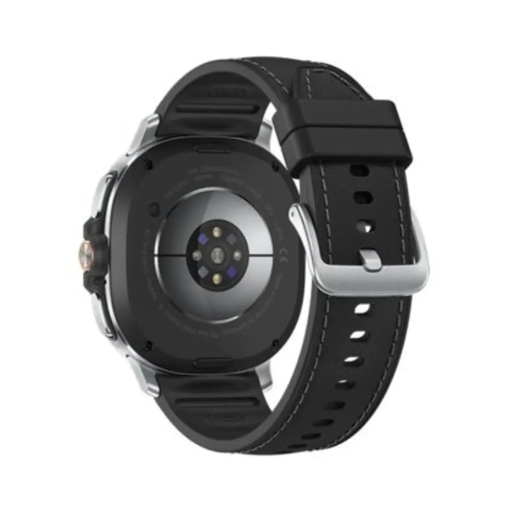Samsung Galaxy Watch8 Classic 46mm smartwatch with black strap, black watch face