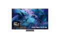 75-inch flat-screen smart TV with mini LED display on slim stand, front view