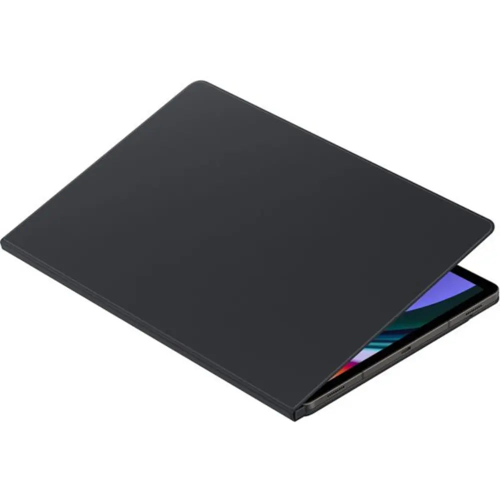 Samsung smart book cover for Tab S9+, black folio case with front cover flap
