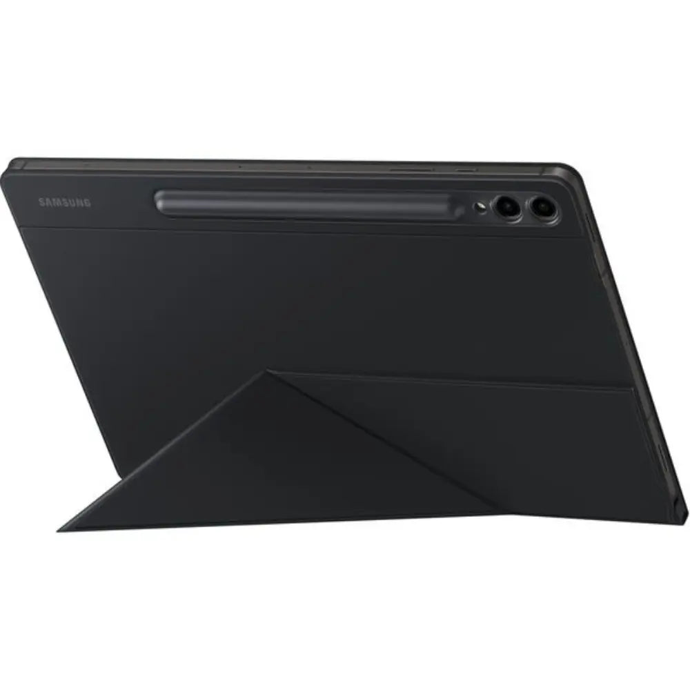 Samsung smart book cover for Tab S9+, open folio stand with camera cutout