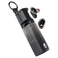SKULLCANDY true wireless earbuds with charging case, black earbuds and dark case