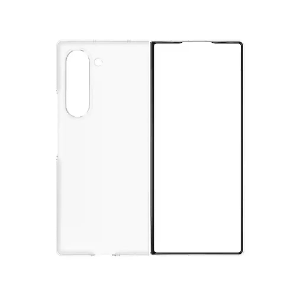 Transparent phone case with side buttons and camera cutout for Z Fold6