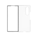 Clear phone case with camera opening and front cutout, slim foldable design
