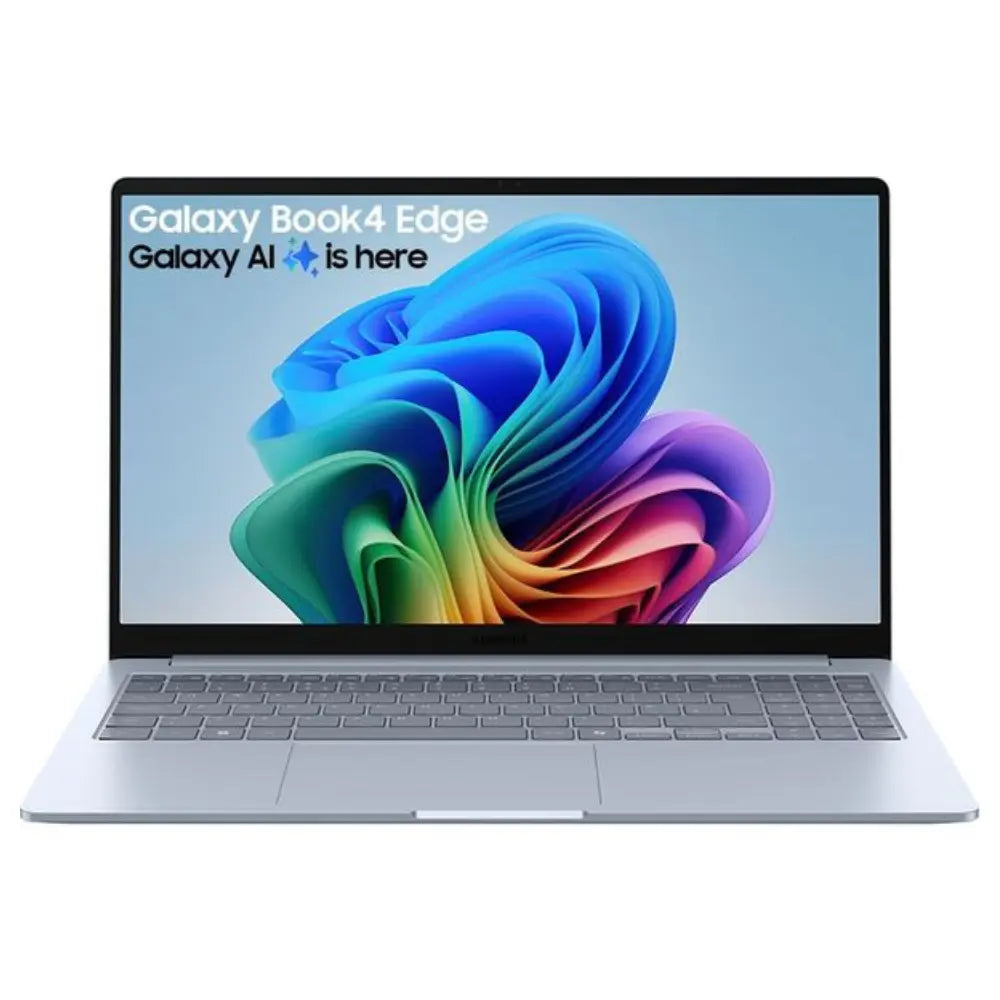 Silver 15.6-inch laptop with keyboard and trackpad, front view