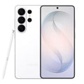 Samsung Galaxy S26 Ultra smartphone, silver shadow, front and back view with stylus