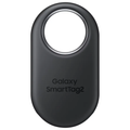 Black Samsung SmartTag2 Bluetooth tracker with circular antenna ring