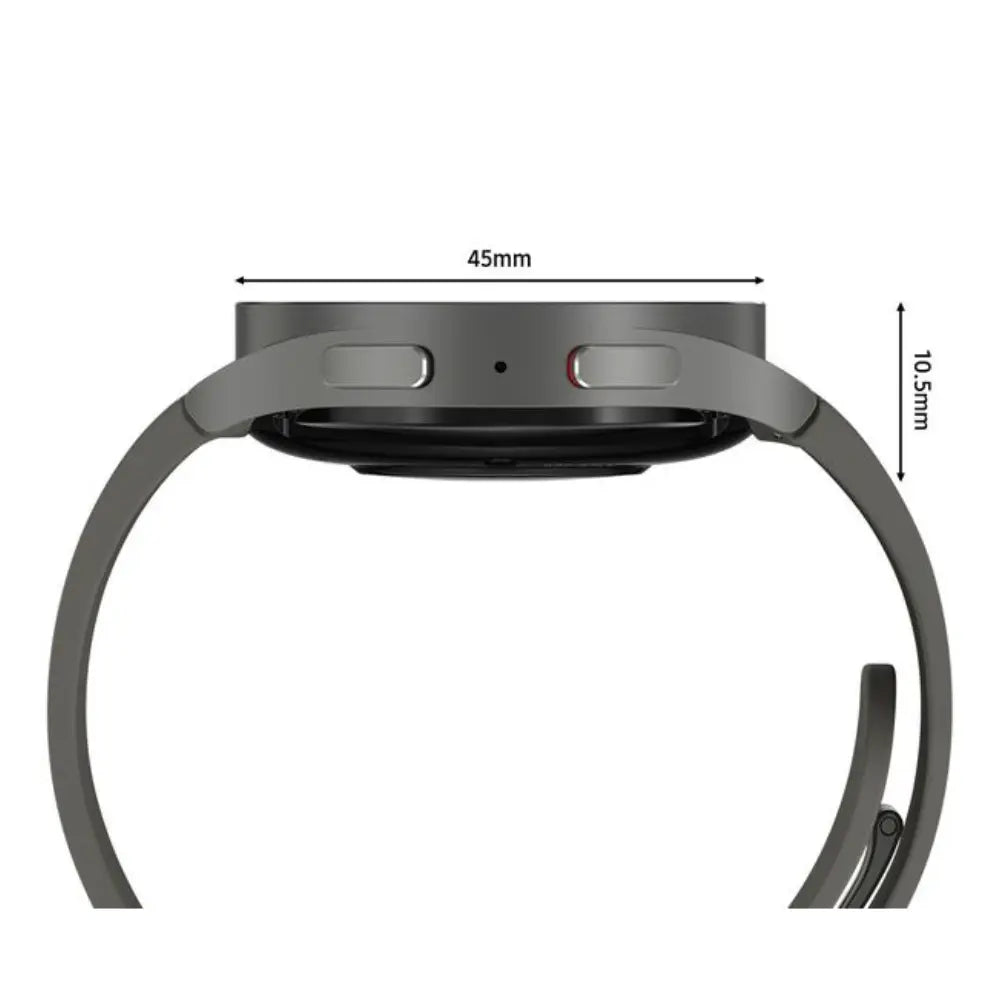 Samsung Galaxy Watch5 Pro BT smartwatch case underside with size markings (45mm)