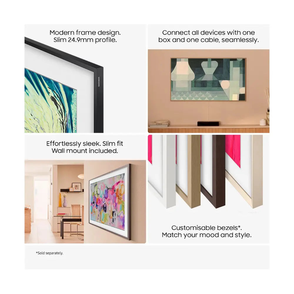 Samsung QE55LS03F 55-inch The Frame QLED AI Smart TV with Art Mode Wall Mount