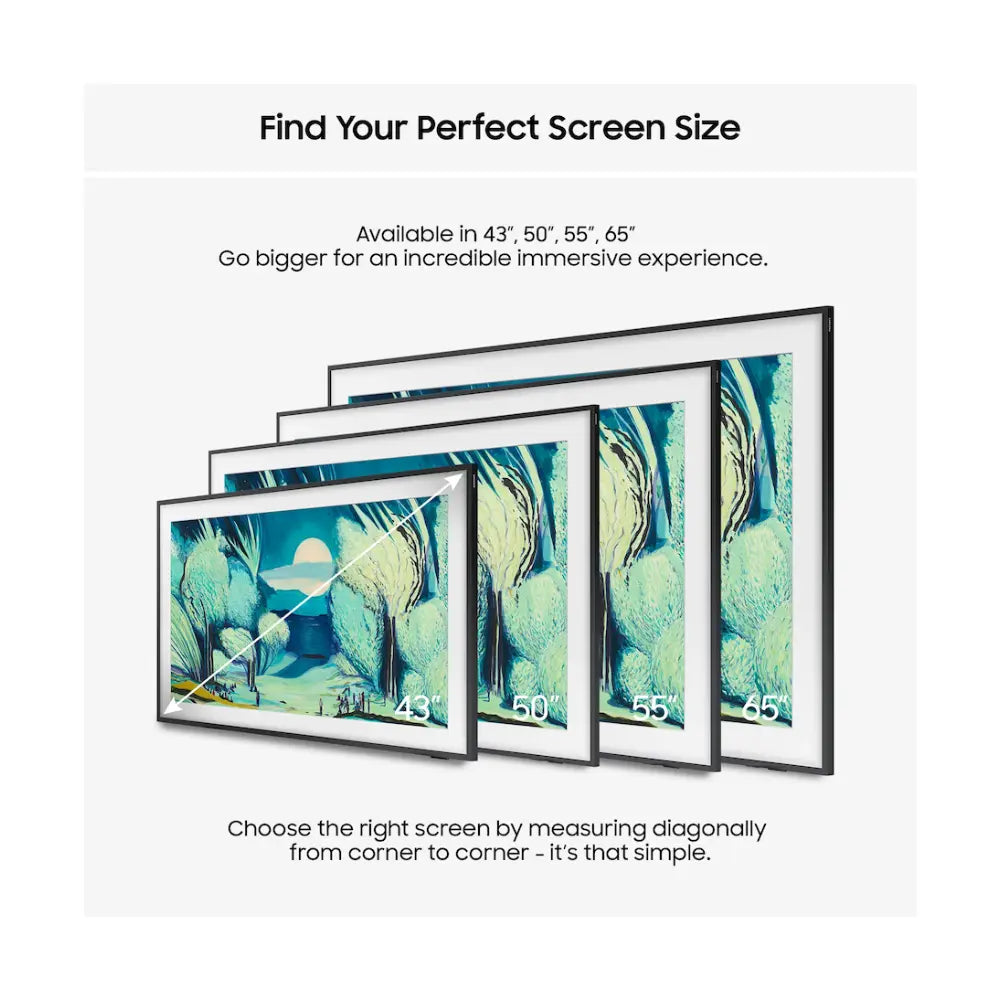 Samsung QE55LS03F 55-inch The Frame QLED AI Smart TV with Art Mode Wall Mount