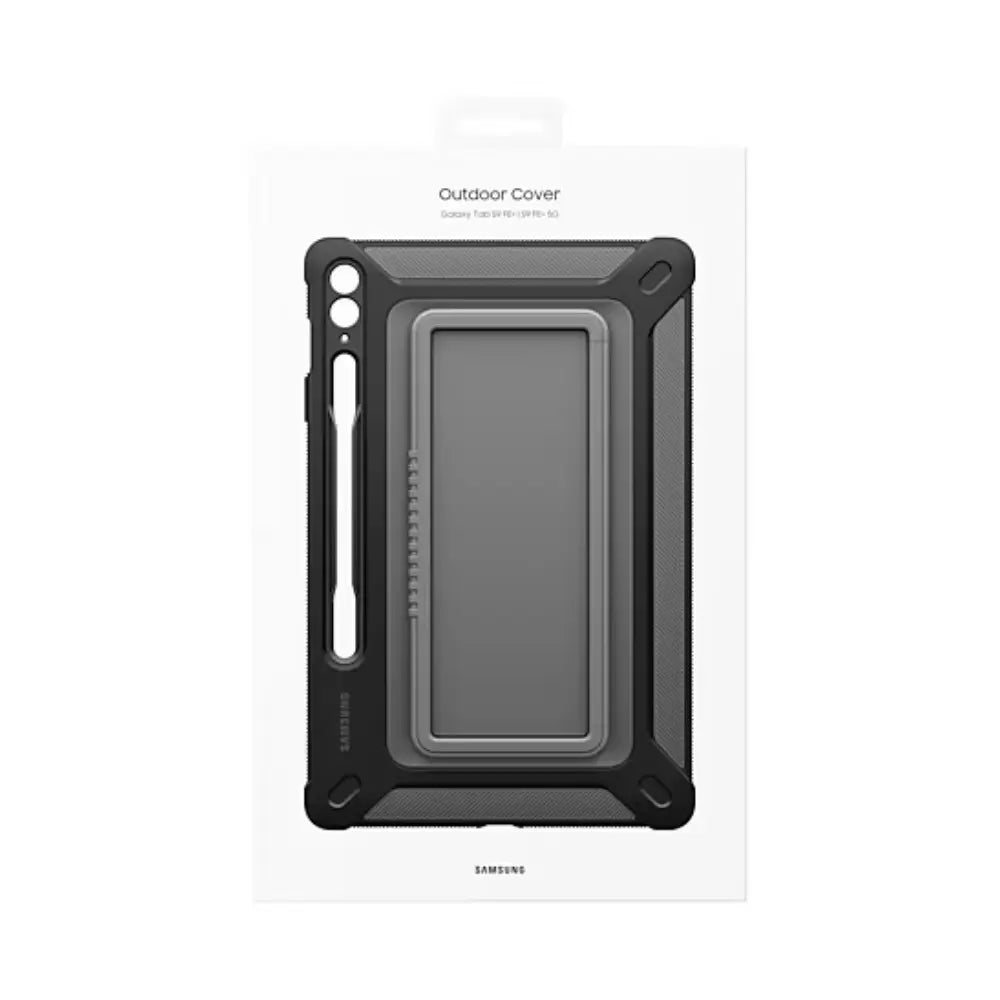 Samsung Outdoor cover tablet case shown on retail packaging front