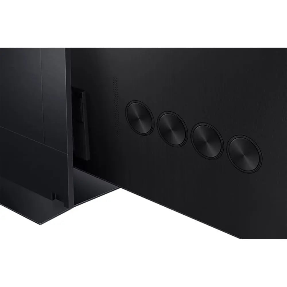 Samsung Neo QLED 8K TV back panel with circular control detail