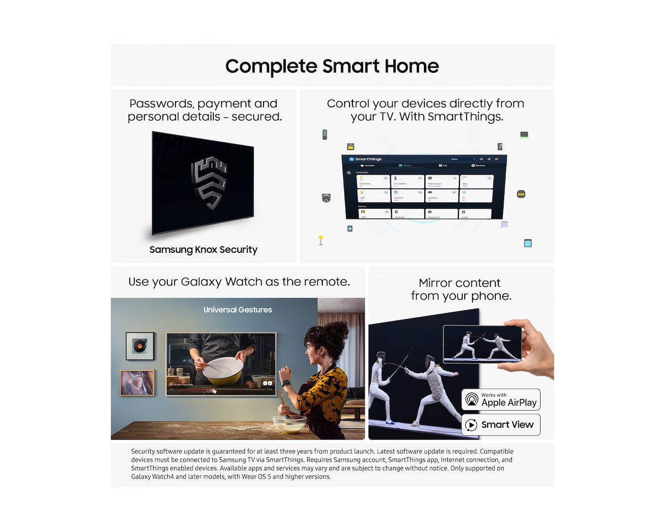 Samsung QE65S85FAEXXU, 65 Inch OLED 4K AI Smart TV