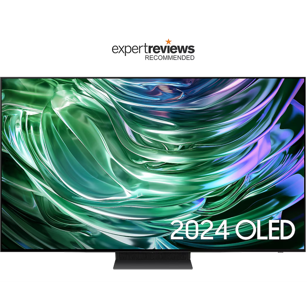 83-inch OLED 4K TV front view with 2024 OLED text on screen