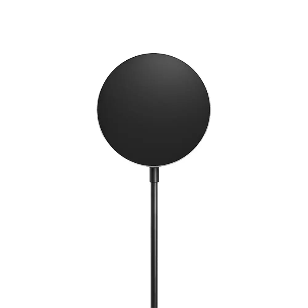 Samsung Qi2 magnetic wireless charger pad with cable, black circular design