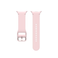 Light pink sport watch band with metal clasp and multiple adjustment holes