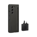 Graphite phone case with included charging adapter and stylus slot