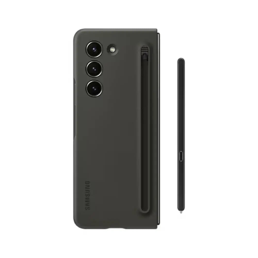 Graphite phone case with built-in pen slot and separate stylus bar