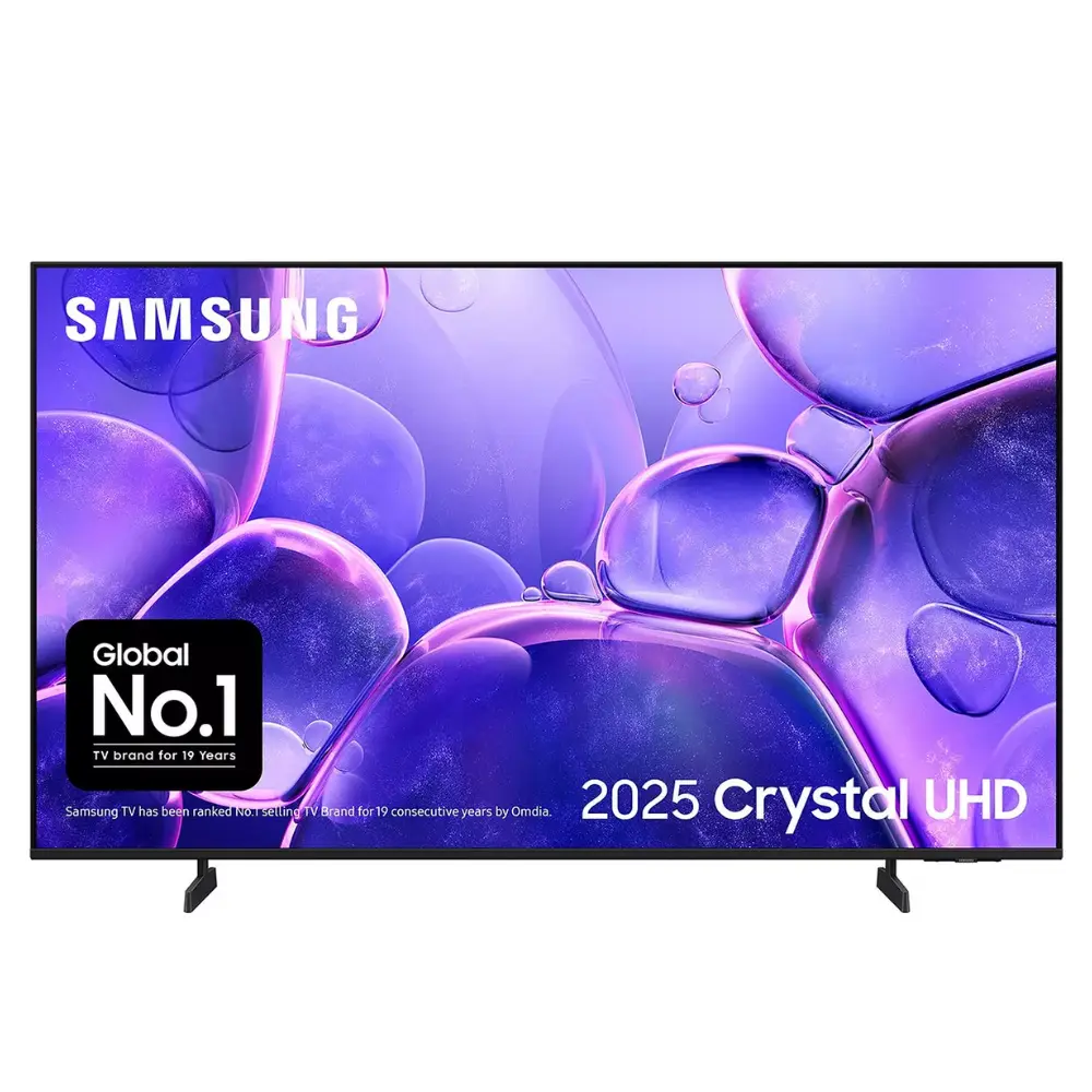 Samsung 55-inch Crystal UHD 4K Smart TV with stand