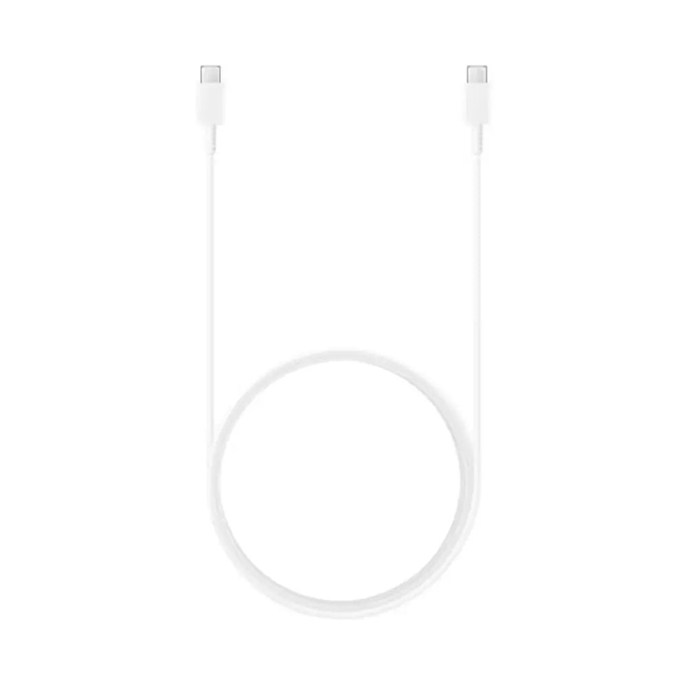 White USB-C to USB-C cable with two connectors, 1.8m length