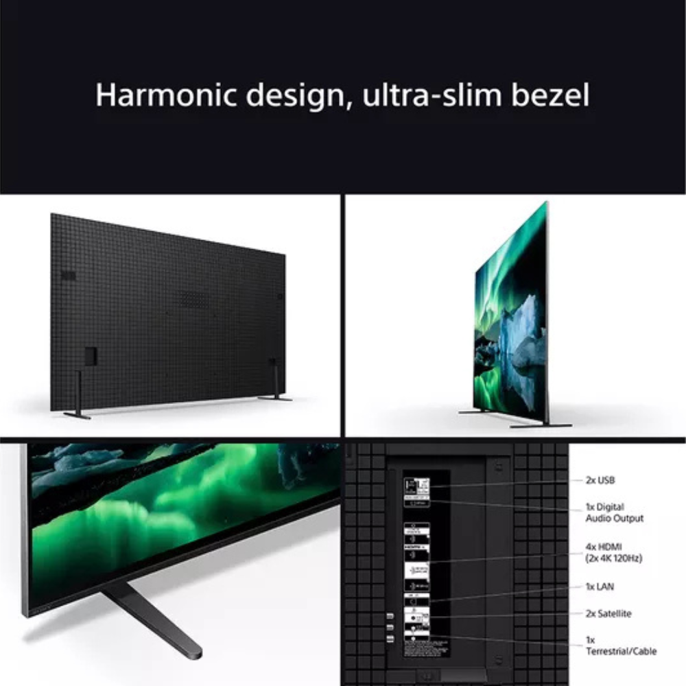 Sony Bravia 8 OLED 4K TV with ultra-slim bezel and rear ports panel