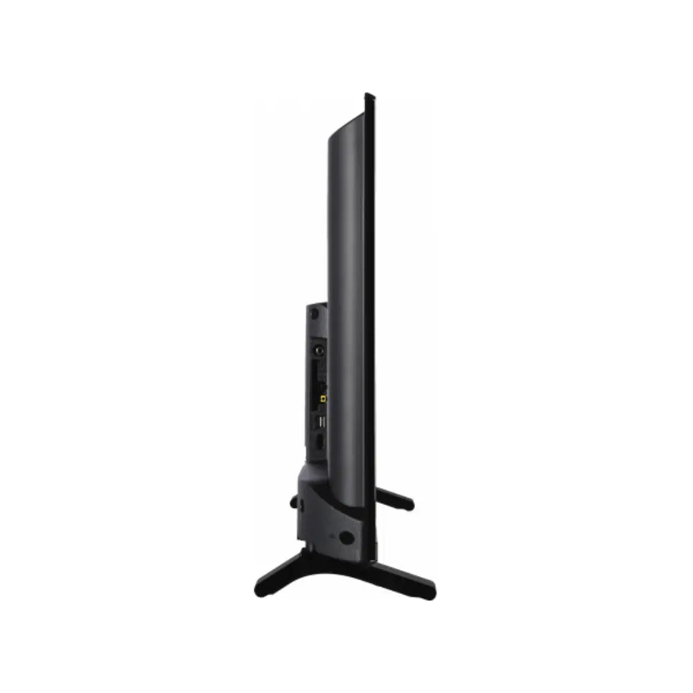 32-inch LED HDR smart TV side view with ports panel near stand