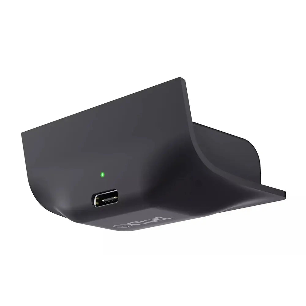 Trust GXT Avado charging dock with front USB port and curved cradle, black