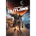 Star Wars Outlaws game for Xbox Series X cover with characters and space vehicles