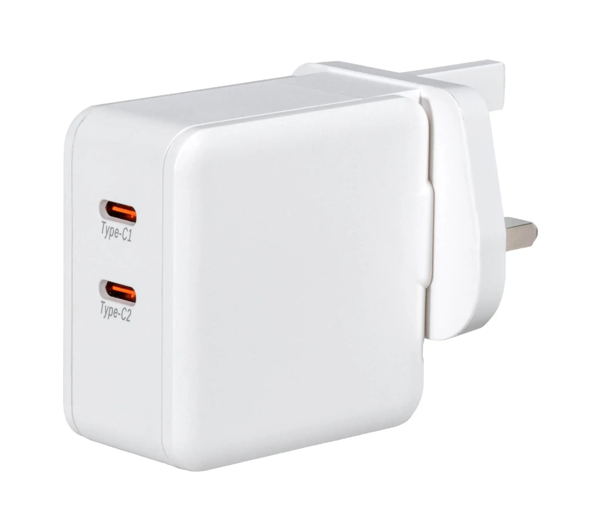 VIVANCO dual USB-C wall charger with two Type-C ports and EU plug