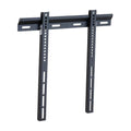 Flat black TV wall mount bracket with VESA hole rails and wall plate