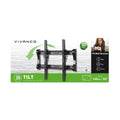 Tilt TV wall bracket retail box with bracket illustration and max TV size 55".