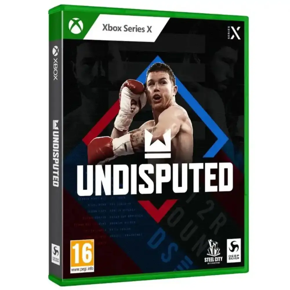 Xbox Series X game case with boxer artwork, green black cover