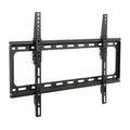 Low-profile tilting TV wall mount bracket with dual support rails and mount plates