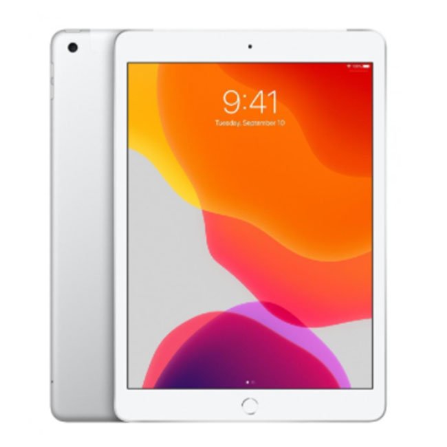 Gold iPad tablet with front display and home button, Wi‑Fi model