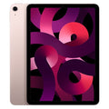 iPad Air 5 tablet, pink back with magenta abstract screen.