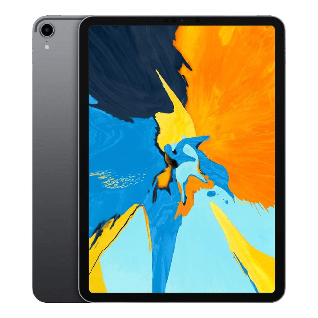 Refurbished iPad Pro 11-inch tablet, space gray back and black front display