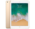 Gold iPad Pro 12.9 tablet with home button, showing lock screen and time 9:41