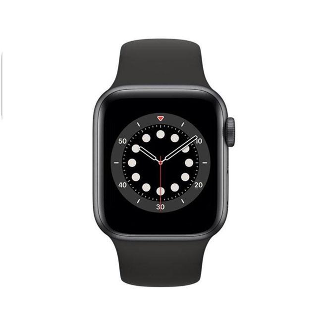 Series 6 40mm smartwatch with black band and dark gray case