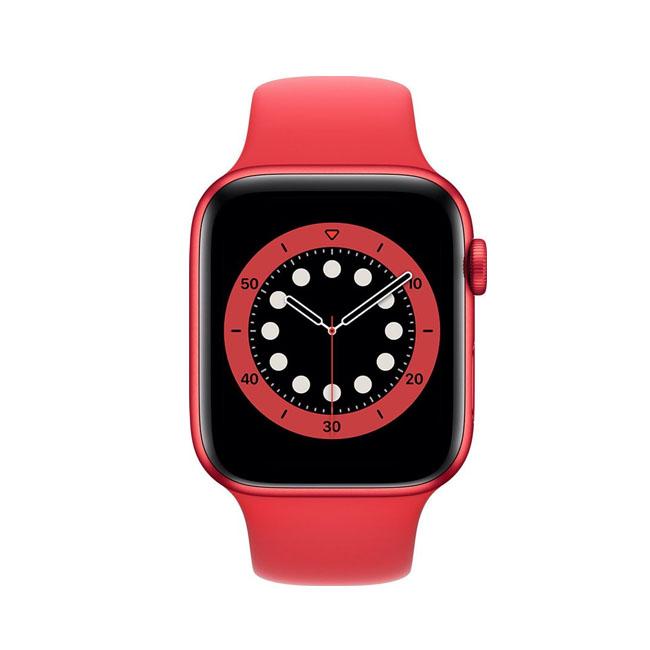 Series 6 40mm smartwatch with red band and red case