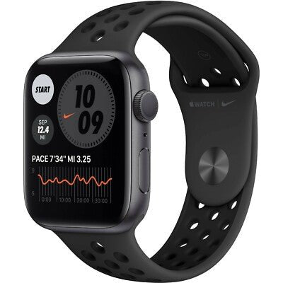 Refurbished Apple Watch Series 6 44mm with Nike sport band, space gray case