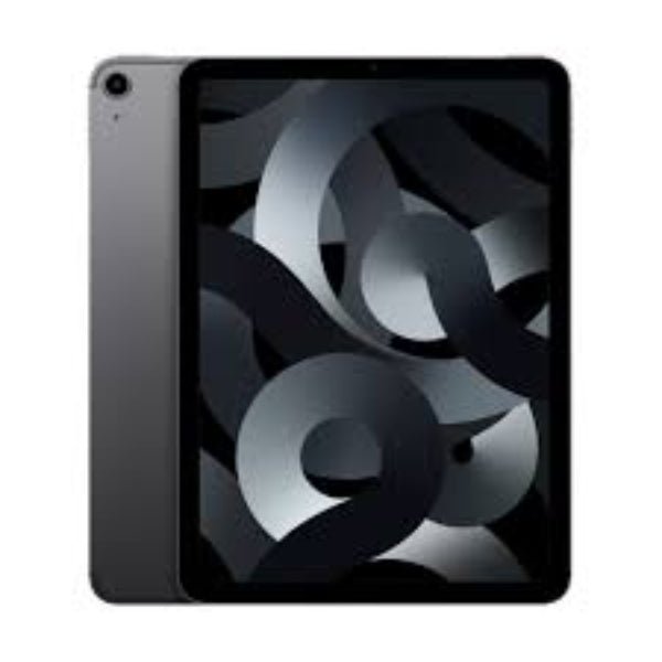 Refurbished iPad Air 5 tablet with dark grey front display and grey back.