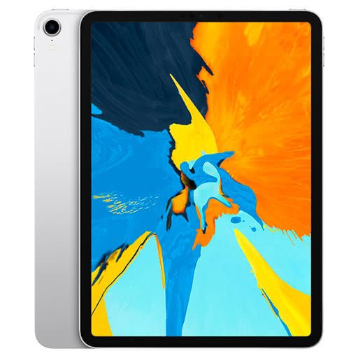 Silver 11-inch tablet front with colorful screen and black display bezel
