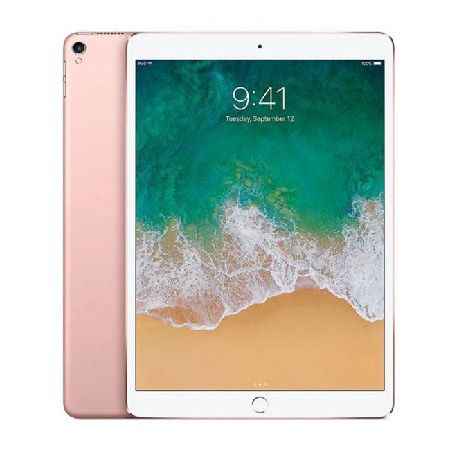 Rose gold iPad Pro 9.7-inch 256GB Wi‑Fi tablet with front display and round home button