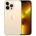 Refurbished iPhone 13 Pro smartphone with triple cameras, Gold front and back