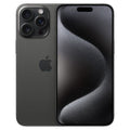 Refurbished iPhone 15 Pro Max natural unlocked, triple-camera rear and front display