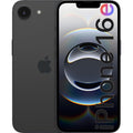 Unlocked refurbished iPhone 16e 256GB, black front and back view.